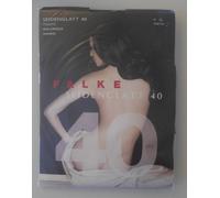 NUOVO E OVP: FALKE SEIDENGLATT 40 DEN COLLANT Taglia V / XL Marino (Blu Scuro)