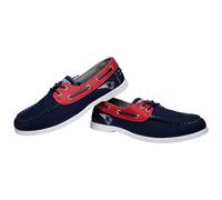 Nuovo England Patriots Lato Logo Squadra Colore Barca Scarpe Casual Slip On Uomo