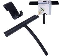 NUOVO estrattore per finestra in silicone nero 24 cm con gancio cabina doccia...
