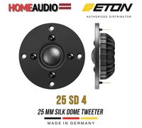 NUOVO ETON 25 SD 4 - 25 mm Silk Dome Tweeter 8 Ohm (1 pz) - Componente...