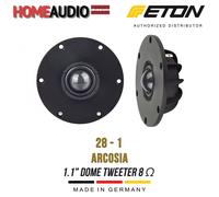 NUOVO ETON 28-1 ARCOSIA - Tweeter a cupola 28 mm 8 Ohm (1 pz) - Componente...