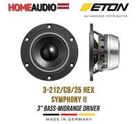 NUOVO ETON 3-212/C8/25 HEX SYMPHONY II - 3" (102mm) woofer basso-midrange 8 Ohm