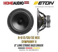 NUOVO ETON 8-512/C8/32 HEX SYMPHONY II - 8" (223mm) Long Stroke Bass...