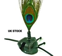 Nuovo Falconeria Cappuccio Olandese Mano Cucito Con Originale Costume Pavone Ali