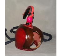 Nuovo Falconeria Cappuccio Olandese Mano Cucito (Marrone & Lucido Rosso) (Tutti