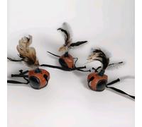 Nuovo Falconeria Cappuccio Olandese Piuma Mano Cucito (Nero/Marrone) ( All Sizes