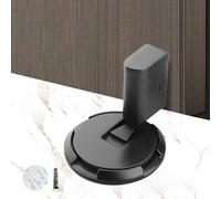 Nuovo fermaporta magnetico, arresto silenzioso meccanico aggiornato senza punch-free, regolabile senza foratura meccanica del pavimento Doorstop Serrature magnetiche (Black)