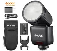 Nuovo flash Godox V1 Mid Speedlite a batteria agli ioni di litio con testa rotonda, TTL wireless per Canon, Sony, Nikon, Fuji, Olympus