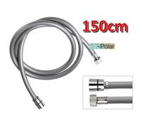 NUOVO FLESSIBILE DOCCIA PVC SILVER ARGENTO 150 200 CM DOCCETTA ULTRARESISTENTE
