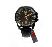 Nuovo G By Guess Nero Tono, Pelle Fascia, Oro Rosa Accent, Orologio Classico