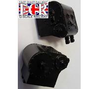 Nuovo G Scala 45mm Controllo RC Locomotiva Ferrovia Treno Due Lato Bombole