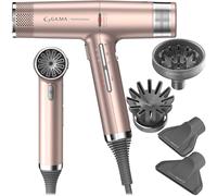 NUOVO GAMA Asciugacapelli IQ3 Perfetto Gold Rose Ion Fon Diffusore 1600W Prof...