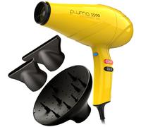 NUOVO GAMA Asciugacapelli Pluma 5500 Endurance Ion Giallo 2400W Diffusore Pro