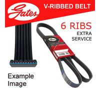 Nuovo Gates Micro Cinghia Scanalata 6 Alette 880mm Parte N° 6PK880ES Extra