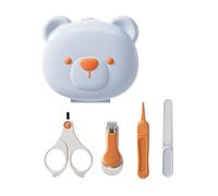 Nuovo Genitore Essenziale Bella Attrezzo Di Cura Del Bambino Set Feature Scissors Nails File E Portatile Cassetta Portautensili Bambino Strumento Di Cura Con Custodia di Memoria