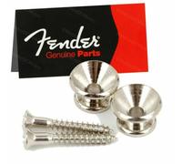 Nuovo Gioco Di 2 Straplocks Fender - 0063267049 - Nichel - Attacco Cinghia