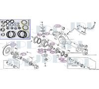 Nuovo Girevole Alloggiamento Kit Revisione Per Nissan Controllo Y60 (2.8TD /