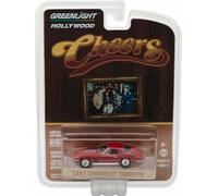 Nuovo Greenlight '67 Chevrolet Corvette Sting Ray Cheers Modellino Auto -
