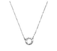 Nuovo GUESS Color Argento Cerchio Ciondolo Pendente Catena Collana