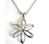 Nuovo Guess Color Argento Fiore + Cristallo Strass Regolabile Collana