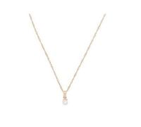 Nuovo Guess Color Oro Contorto Catena, Bianco Simil Perla Ciondolo Collana