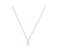 Nuovo Guess Color Oro Contorto Catena, Bianco Simil Perla Ciondolo Collana