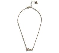 Nuovo GUESS Color Oro, Cristallo, Scritta Corsivo Ciondolo Catenina
