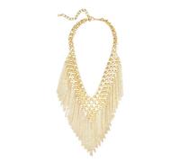 Nuovo GUESS Color Oro Frangia Massiccio, Bavaglino Stile Catena Collana