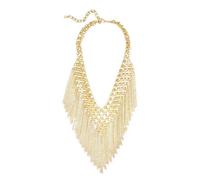 Nuovo GUESS Color Oro Frangia Massiccio, Bavaglino Stile Catena Collana