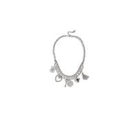 Nuovo Guess Lucidato Color Oro Multi Ciondolo, Chiave, Nappa, Cuore Da Collana