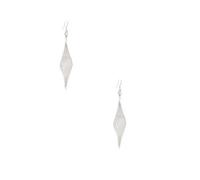 Nuovo GUESS Metallo Color Argento Rete Rotondo Accento Strass Ganci Orecchini