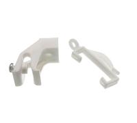 Nuovo Guida per la Tenda Set Decorail Raccordi 8 Staffe 24 Alianti Ganci -