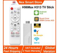 NUOVO H96Max H313 TV Stick 4K, Android TV 14, Quad Core ARM Cortex A53, WiFi 6 Media di streaming portatili, Dongle Netflix Smart TV