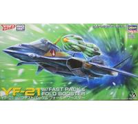 NUOVO Hasegawa Macross Plus YF-21 con Fast Pack & Fold Booster 1/72 modello i...