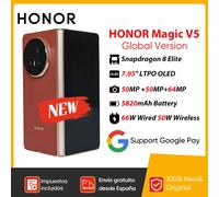 Nuovo HONOR Magic V5 Versione Globale Originale 5G Smartphone Dual HDR Display OLED Snapdragon 8 Elite 5820mAh 7.95 "66W SuperCharge