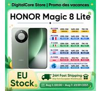 Nuovo Honor Magic8 Lite Versione EU 2026 Smartphone 5G Android, Display AMOLED, Snapdragon 6 Gen 4, 7500mAh, Fotocamera AI 108MP con OIS