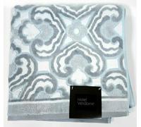 Nuovo HOTEL VENDOME Jacquard Grigio, Blu, Bianco Bagno O 2 Mano Dito Tip Telo