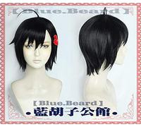 Nuovo ID anime: INVARED Koharu Hondomachi Parrucca cosplay Corto Capelli sintetici neri Pelucas Adulto Halloween Festa Parrucca da gioco di ruolo