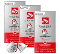 NUOVO Illy Espresso Classico 30 Capsule Compatibili Nespresso 100% Arabica