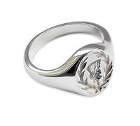 Nuovo Inciso Sigillo Anelli Donna Child's 925 Argento Sterling Massiccio 11x9mm