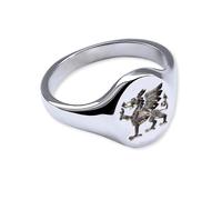 Nuovo Inciso Sigillo Anelli Donna Child's 925 Argento Sterling Massiccio 11x9mm