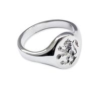 Nuovo Inciso Sigillo Anelli Donna Child's 925 Argento Sterling Massiccio 11x9mm