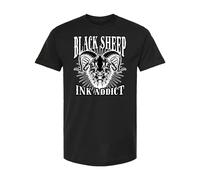 Nuovo InkAddict BLACK SHEEP 2 Maglietta Nera Piccola-3XLIMITATA TATTOO EDIZIONE