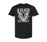 Nuovo InkAddict BLACK SHEEP 2 Maglietta Nera Piccola-3XLIMITATA TATTOO EDIZIONE