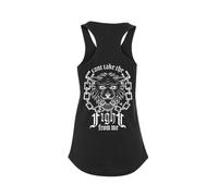 Nuovo InkAddict Donna Can'T Take Il Fight Canotta Racerback Top Nero