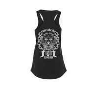 Nuovo InkAddict Donna Can'T Take Il Fight Canotta Racerback Top Nero