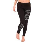 Nuovo Inkaddict Donna Inchiostro Brillantini Leggings Nero / Vari