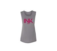 Nuovo Inkaddict Donna Inchiostro III Brillantini Muscolo Canottiera Storm / Rosa