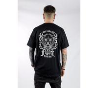 NUOVO InkAddict UNISEX CAN'T TAKE THE FIGHT Maglietta NERO SMALL-4XLARGE TATTOO