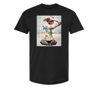 Nuovo InkAddict Unisex Hugo x Bird T-Shirt Nera SM-3XL Made In USA